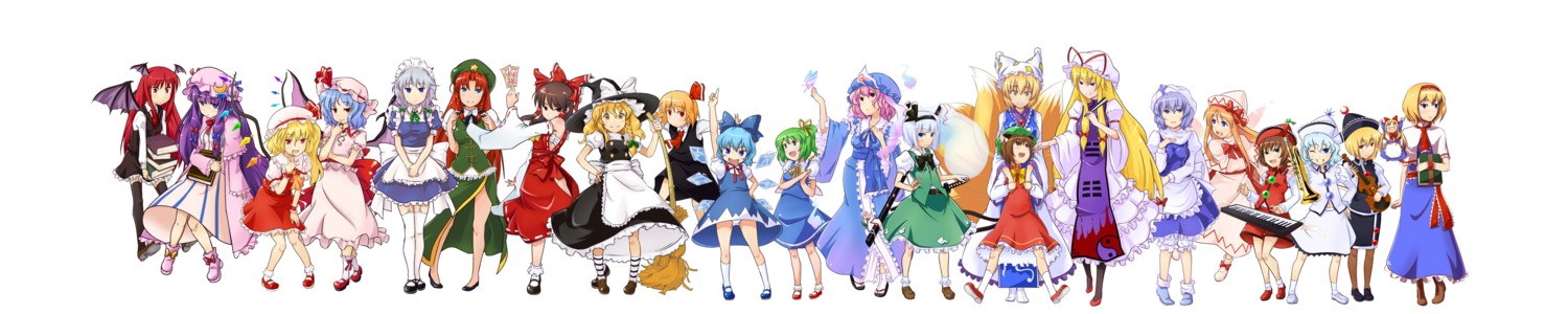 alice_margatroid, chen, cirno, daiyousei, flandre_scarlet, hakurei_reimu, hatsuka, hong_meiling