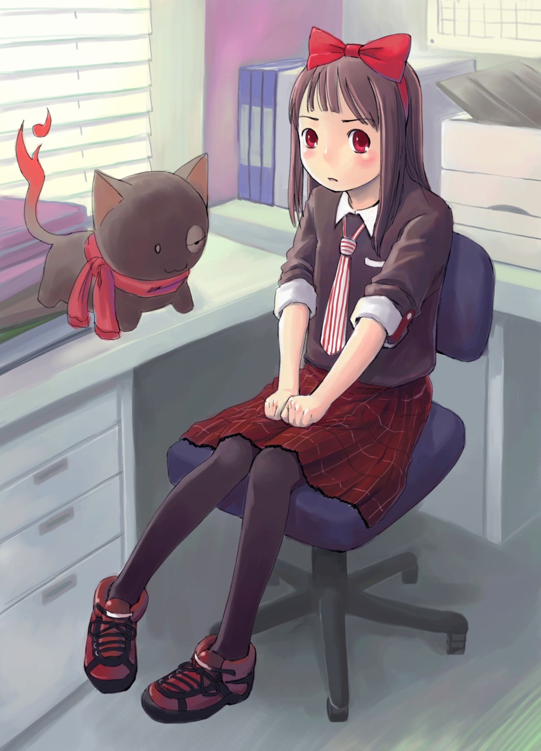 hidari_kagetora, pantyhose, seifuku