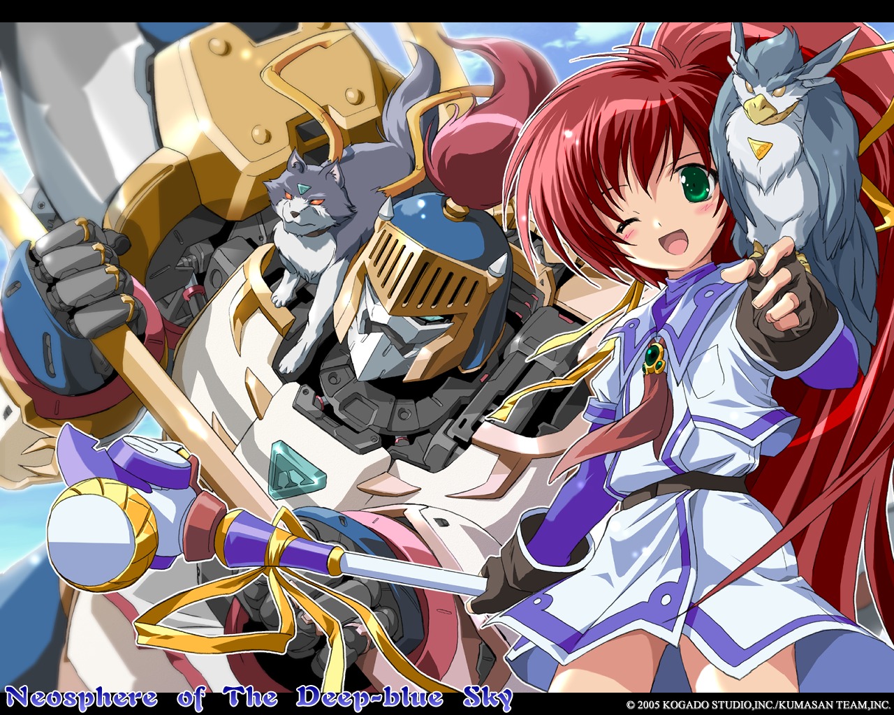 aoi_sora_no_neosphere, deep-blue_series, komatsu_e-ji, mecha, nanoca_flanka, stuka, tenzan, wallpaper