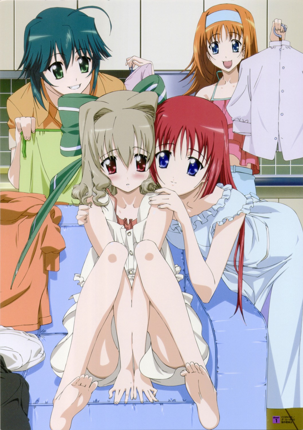 aisia, amakase_miharu, da_capo, da_capo_(series), dress, feet, mizukoshi_mako, shirakawa_kotori