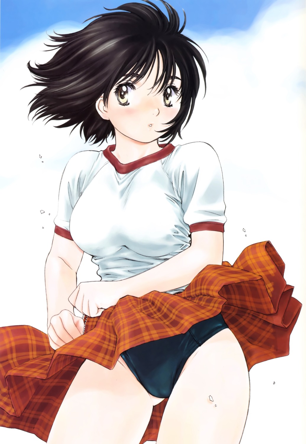 buruma, gym_uniform, kobayashi_hiyoko, okusama_wa_joshi_kosei, onohara_asami, scanning_resolution