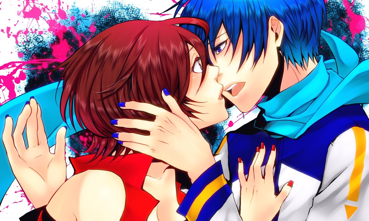 kaito, meiko, nez-doll, vocaloid