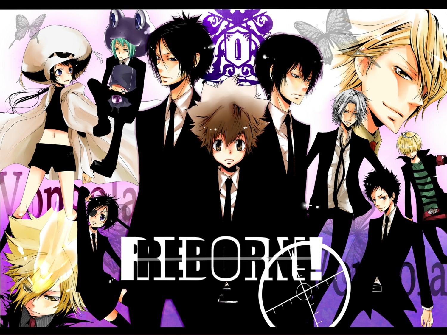 belphegor_(reborn), chrome_dokuro, dino, fran_(reborn), giotto, gokudera_hayato, hibari_kyoya, katekyo_hitman_reborn!