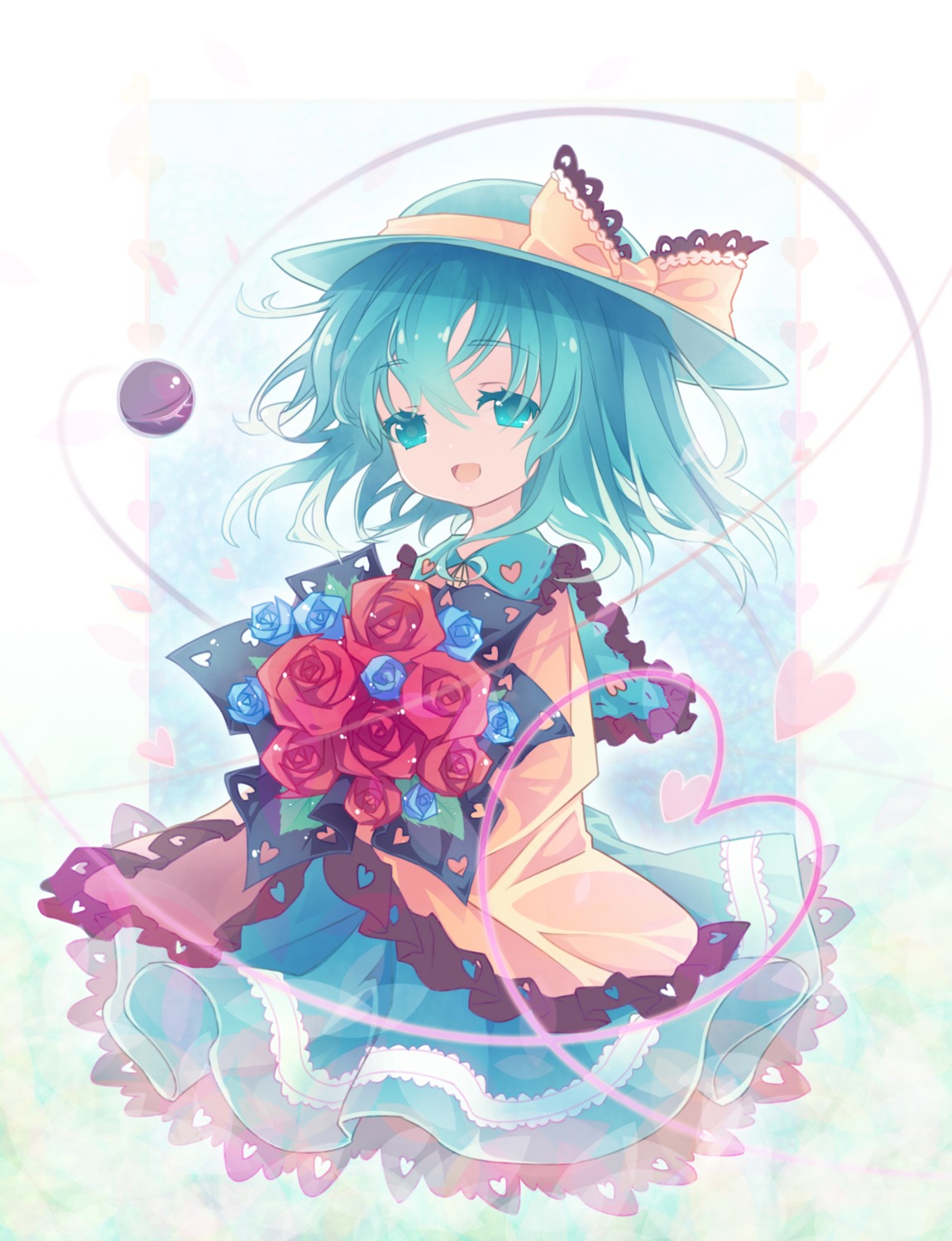 curtain, dress, komeiji_koishi, touhou