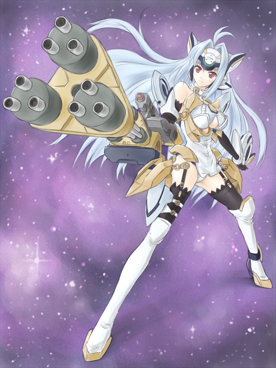 kos-mos, satogo, thighhighs, xenosaga