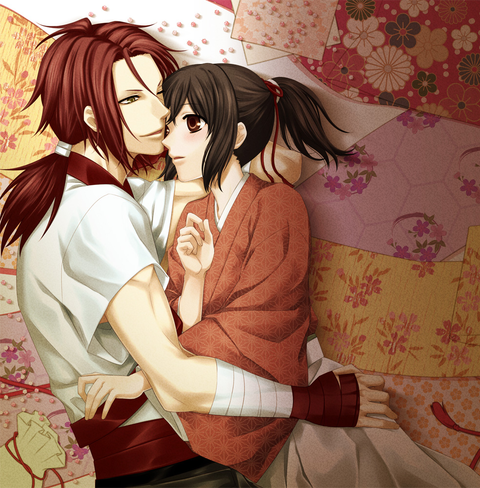 becco, hakuouki, harada_sanosuke, harada_sanosuke_(hakuouki), kimono, yukimura_chizuru