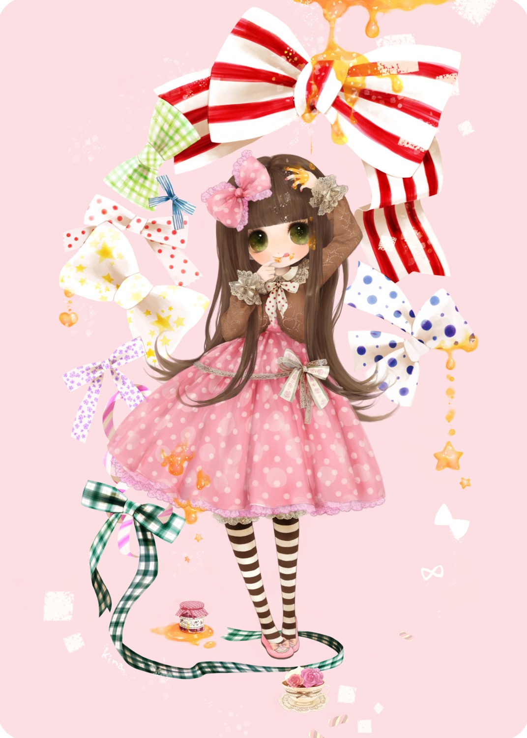 kabasawa_kina, lolita_fashion, thighhighs