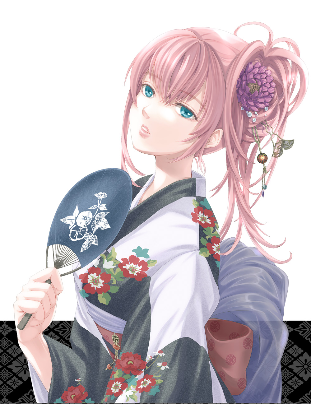 kimono, kyuu_umi, megurine_luka, vocaloid