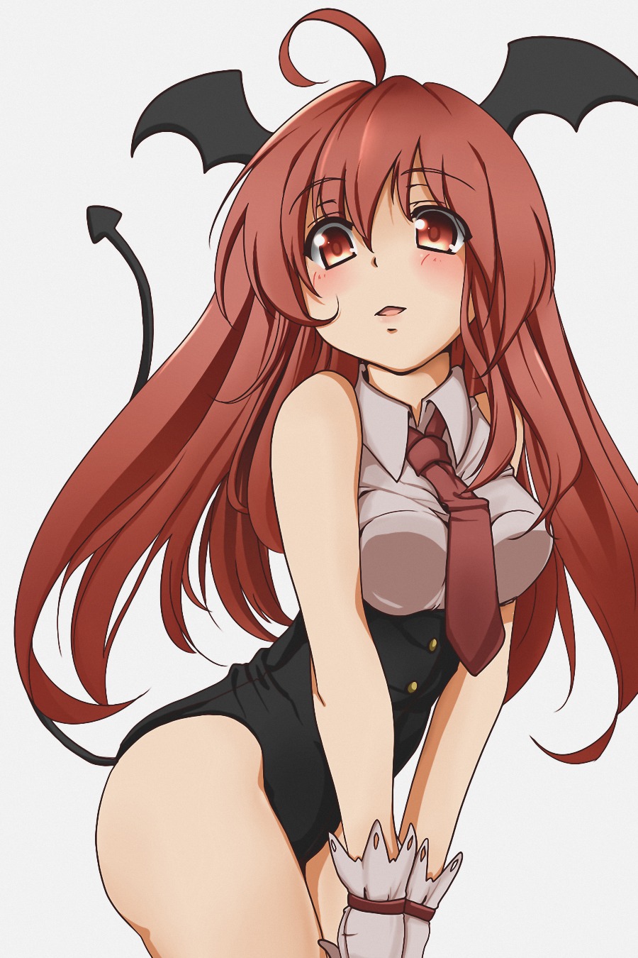 kamo_(yokaze), koakuma, leotard, tail, touhou, wings