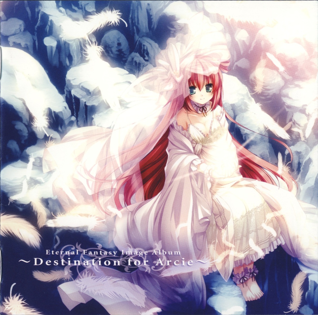 arcie_fidel, cleavage, disc_cover, dress, eternal_fantasy, screening
