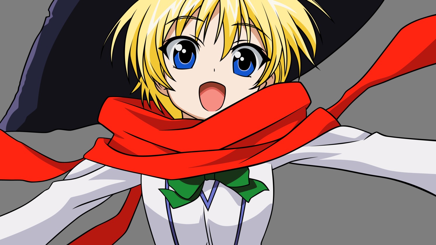 ichiban_ushiro_no_daimaou, seifuku, shiraishi_lily, transparent_png, vector_trace, witch