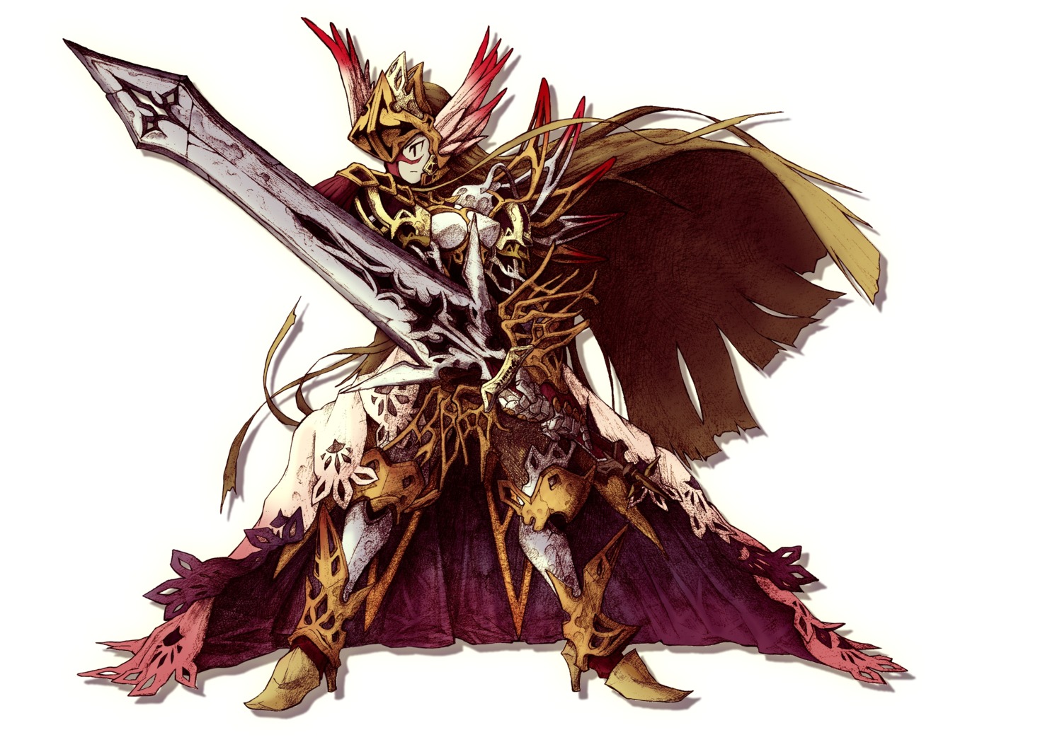 iwanaga_yoshinori, knights_in_the_nightmare, maria_(knights), sword