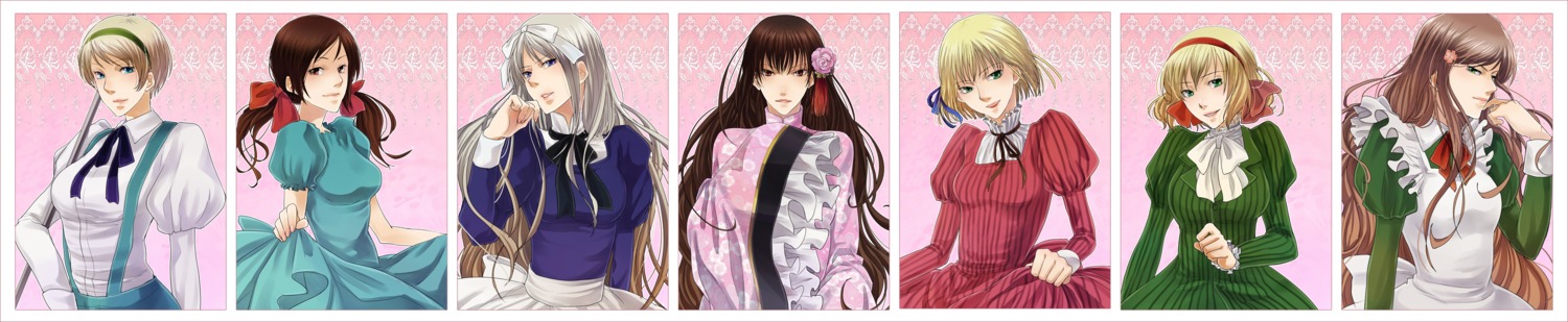belarus, belgium, dress, hetalia_axis_powers, hungary, kanameyura, liechtenstein, seychelles