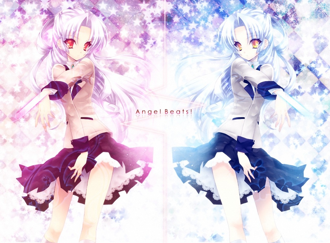 akame_tenshi, angel_beats!, die, seifuku, tachibana_kanade