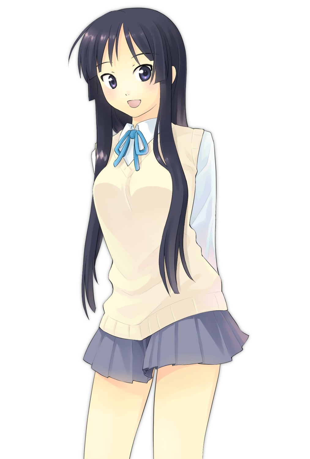 akiyama_mio, k-on!, seifuku, soraneko