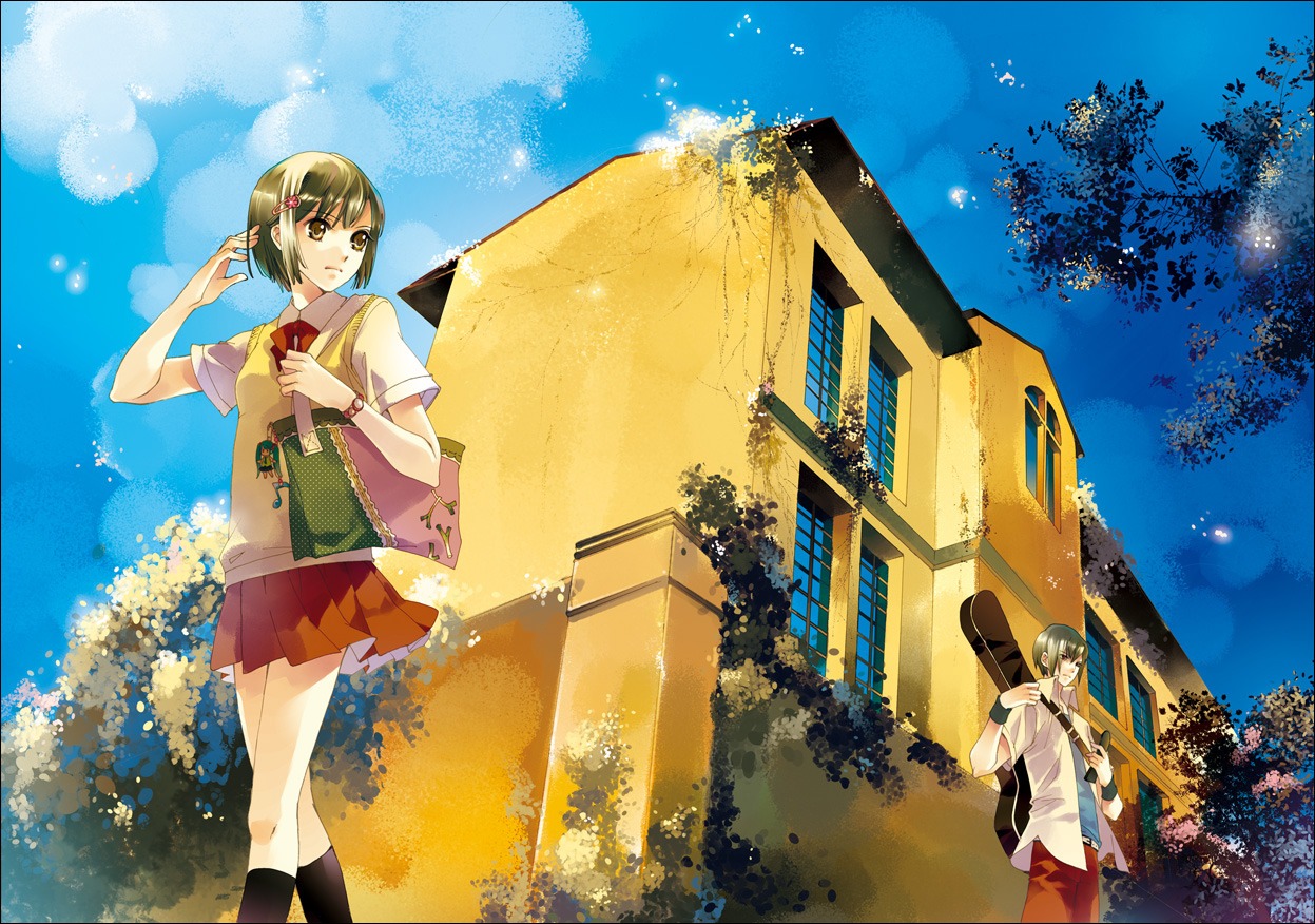 chry, landscape, seifuku