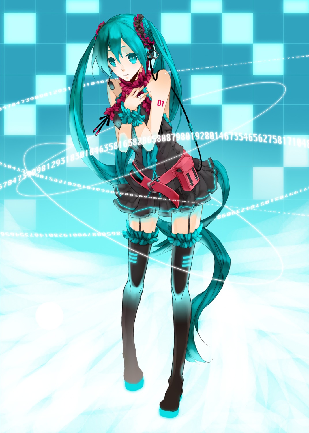 hatsune_miku, stockings, thighhighs, vocaloid, yumu