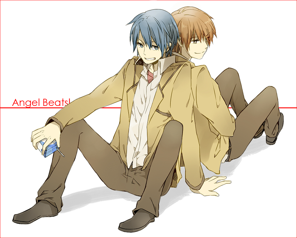 angel_beats!, cocomi, hinata_hideki, male, otonashi_yuzuru, seifuku