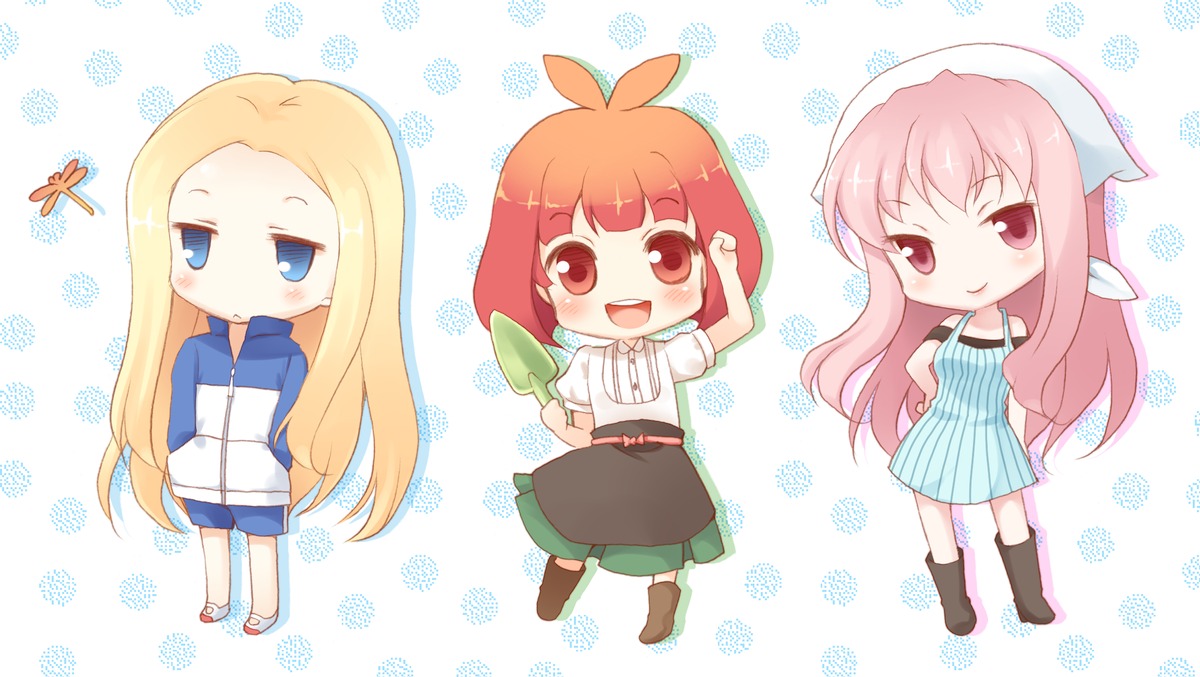 arakawa_under_the_bridge, chibi, komi_zumiko, maria_(arakawa), nino_(arakawa), p-ko_(arakawa)