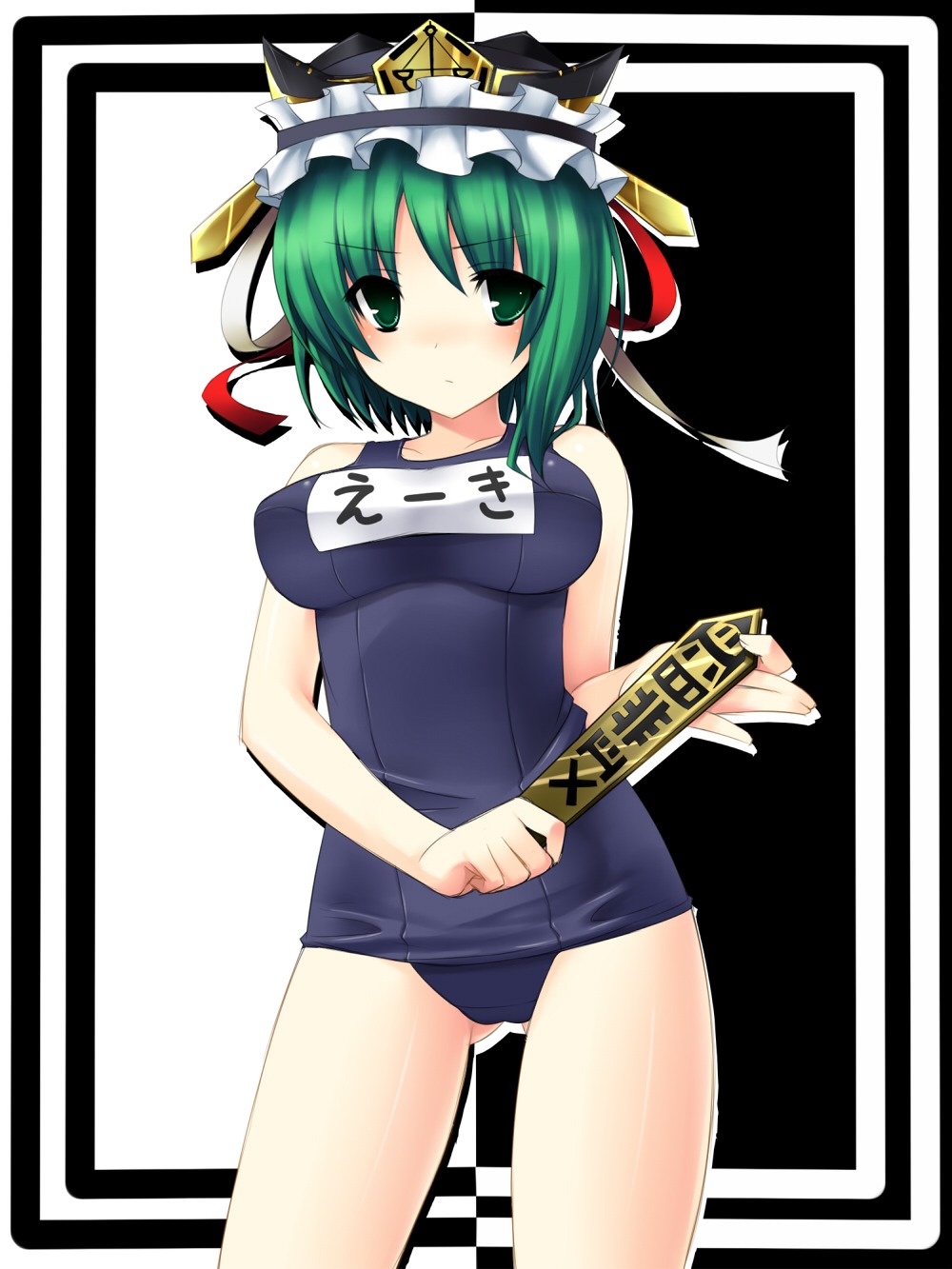 school_swimsuit, shikieiki_yamaxanadu, swimsuits, touhou, tsukumiya_amane