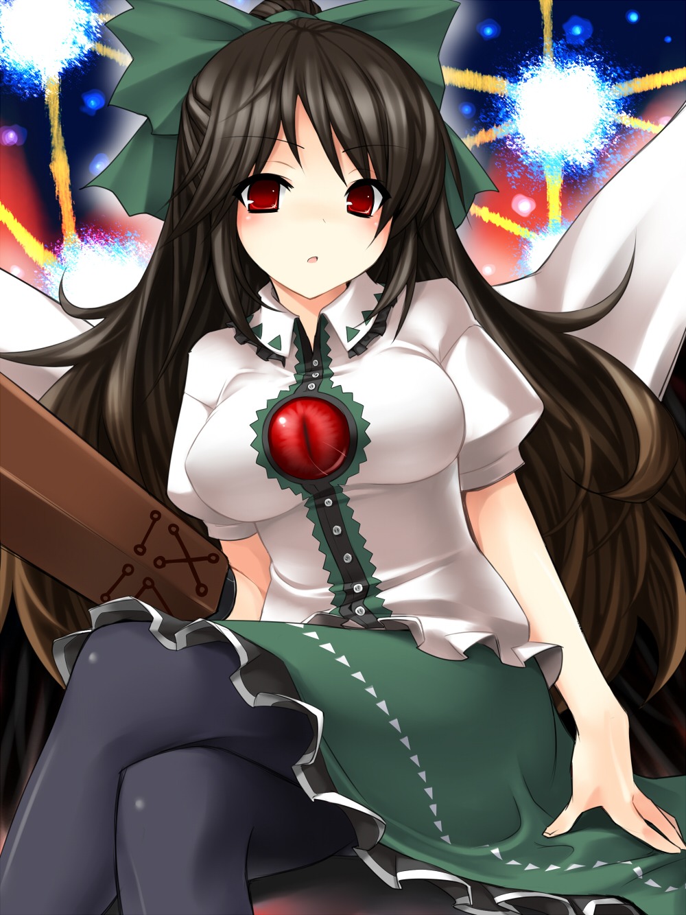 pantyhose, reiuji_utsuho, touhou, tsukumiya_amane