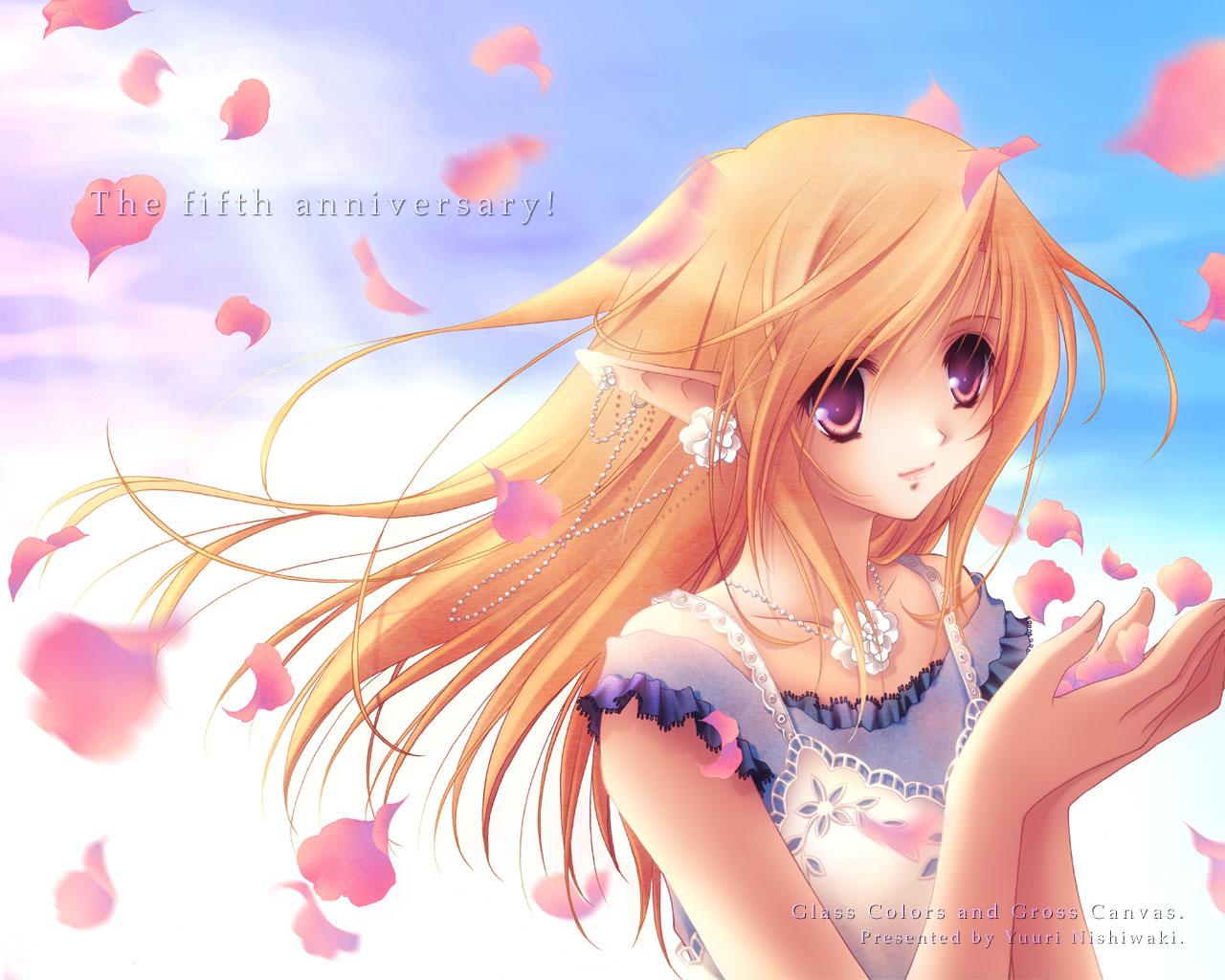 nishiwaki_yuuri, pointy_ears, wallpaper