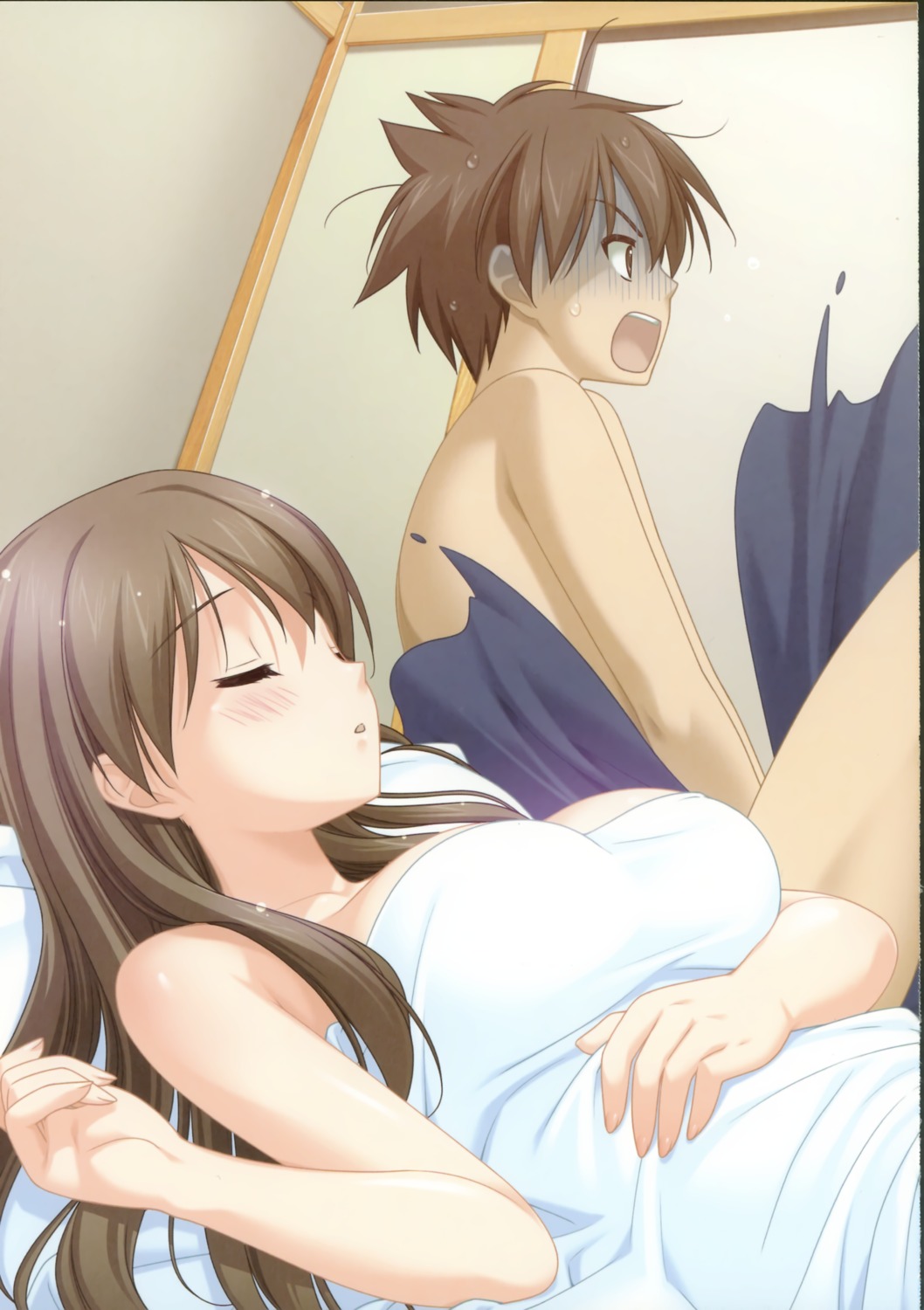 ashiwara_otoya, kani_biimu, koume_(tamafuri), sheets, tamafuri_series