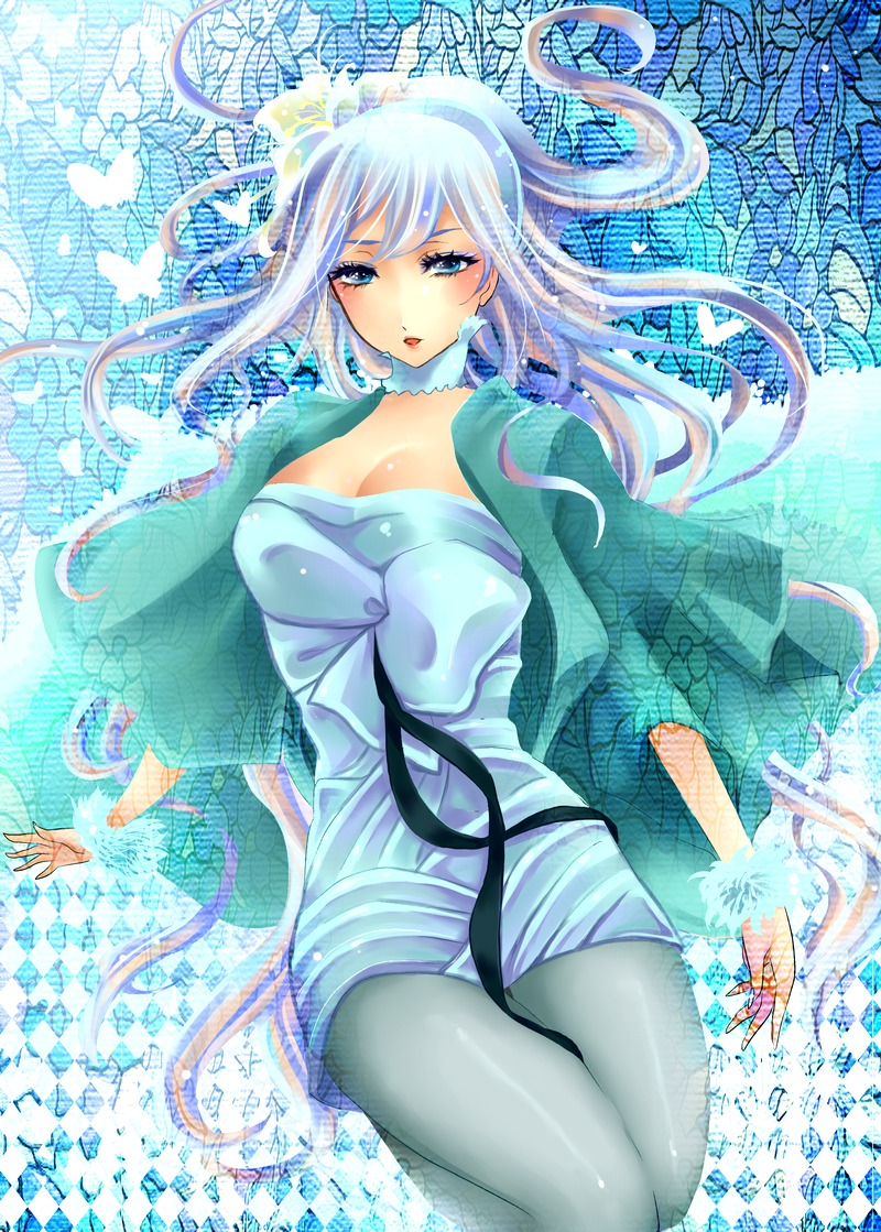 caress, dress, macross, macross_frontier, pantyhose, sheryl_nome