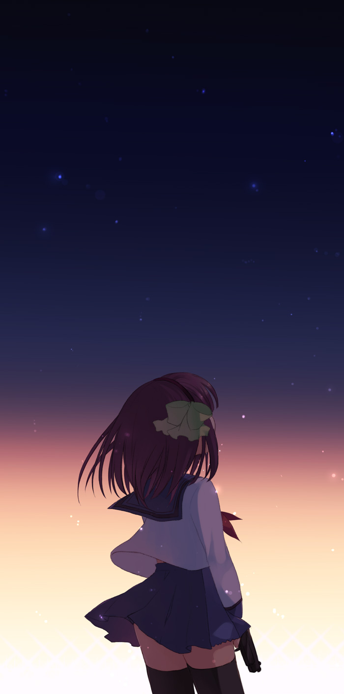 angel_beats!, gun, nakamura_yuri, namiri, seifuku, thighhighs