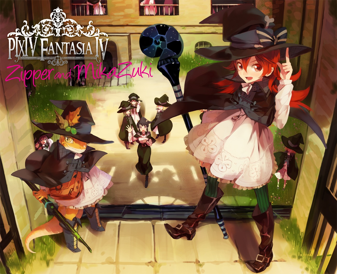 komagarita, pantyhose, pixiv_fantasia, witch