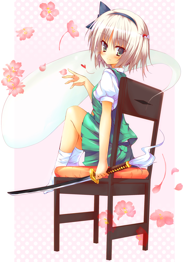 huei_naduki, konpaku_youmu, myon, sword, touhou