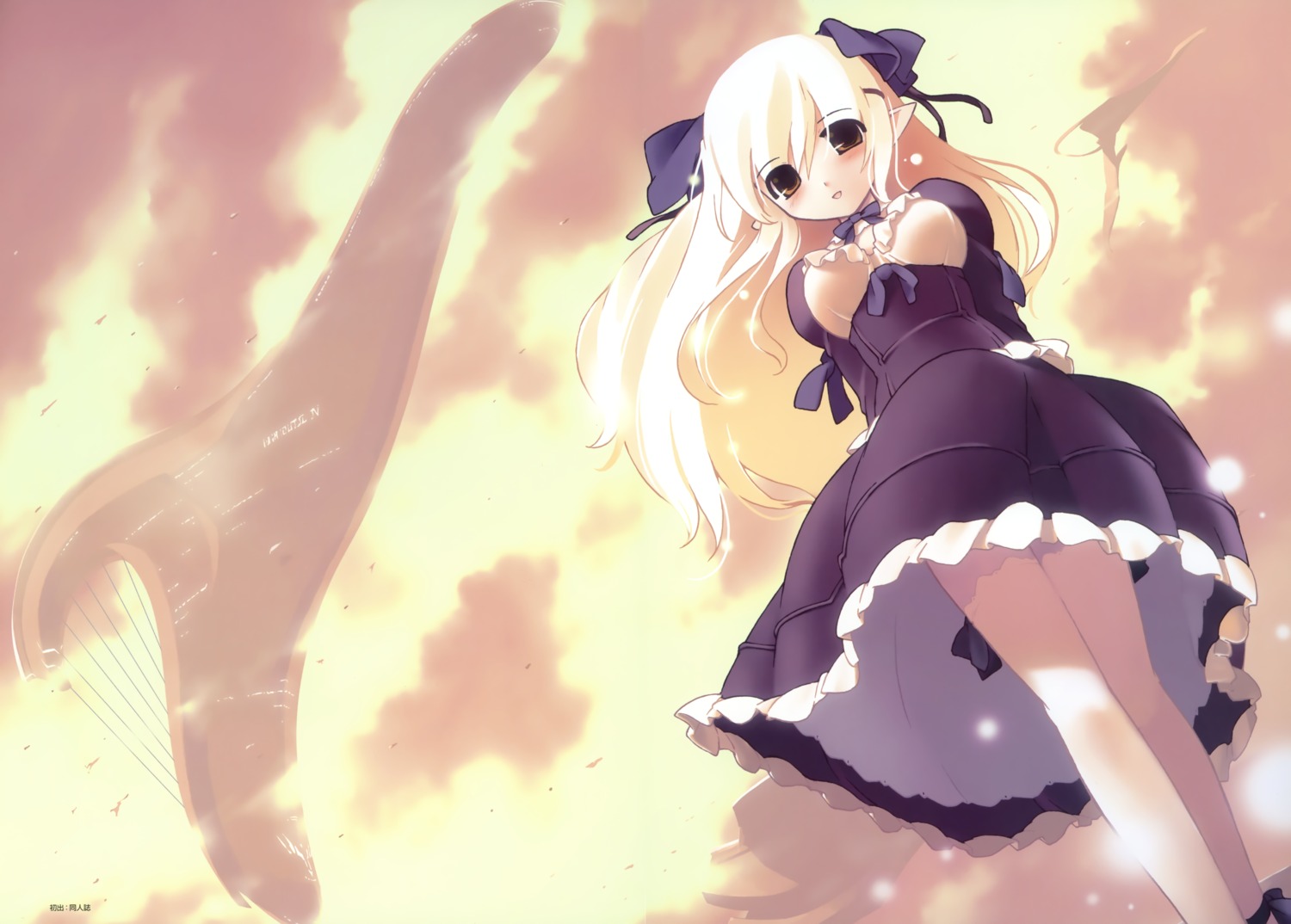 dress, elf, jiji, mc_axis, pointy_ears