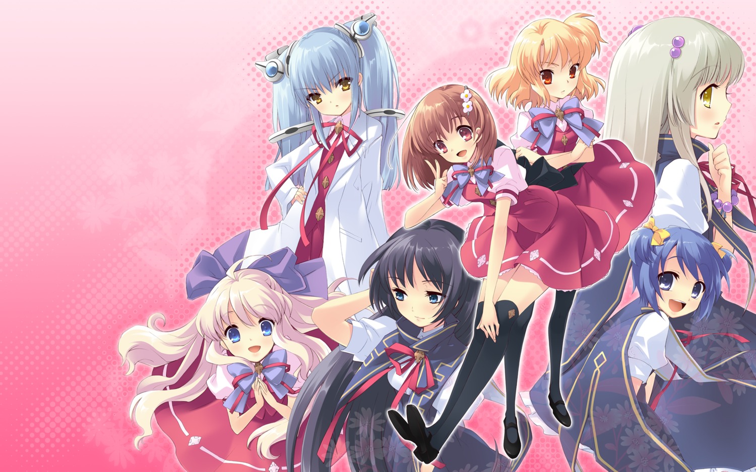 flyable_heart, hayakawa_megumi, inaba_yui, ito_noizi, kujou_kururi, minase_sakurako, seifuku, shirasagi_mayuri
