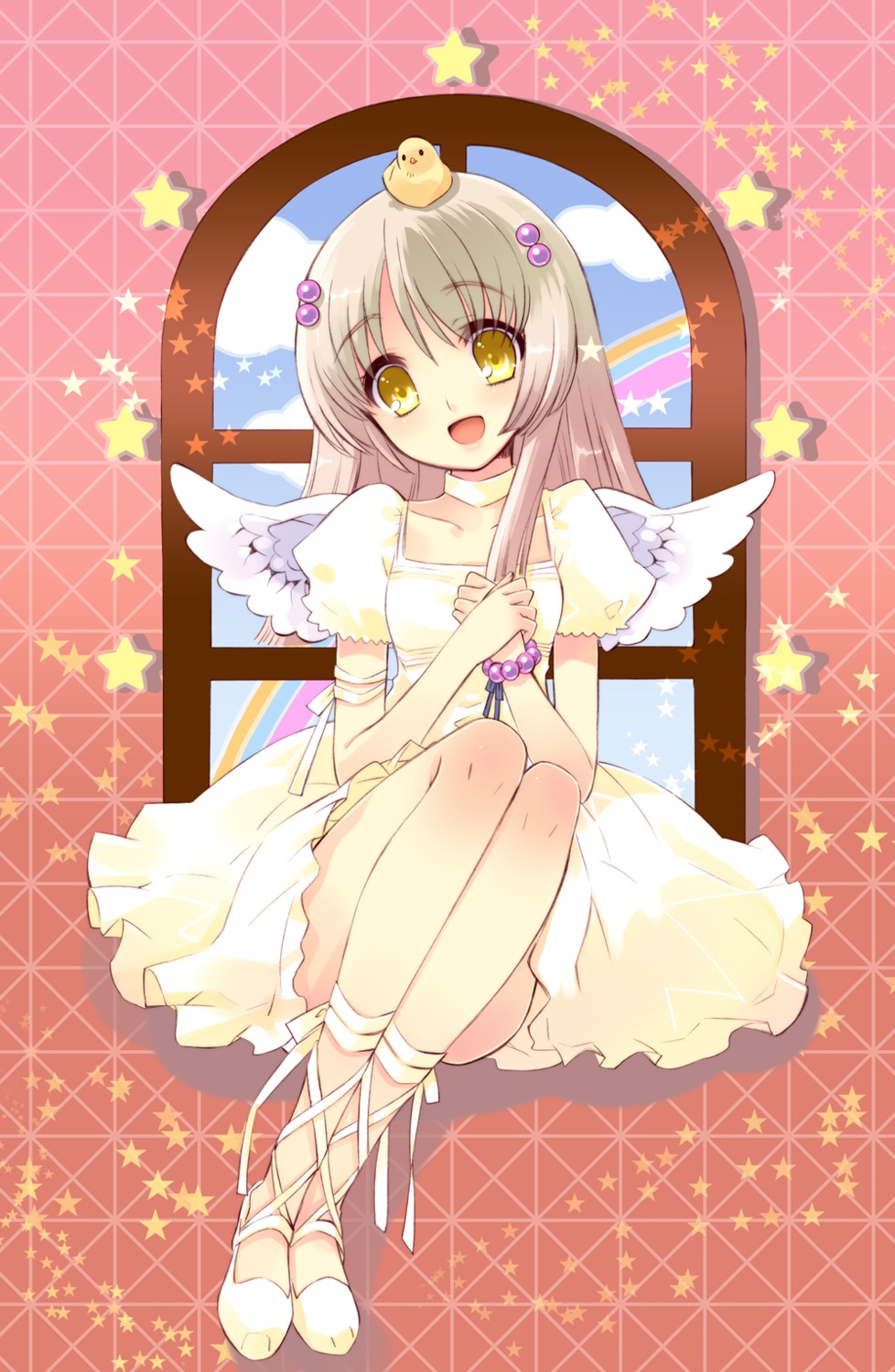 dress, flyable_heart, ito_noizi, wings, yukishiro_suzuno