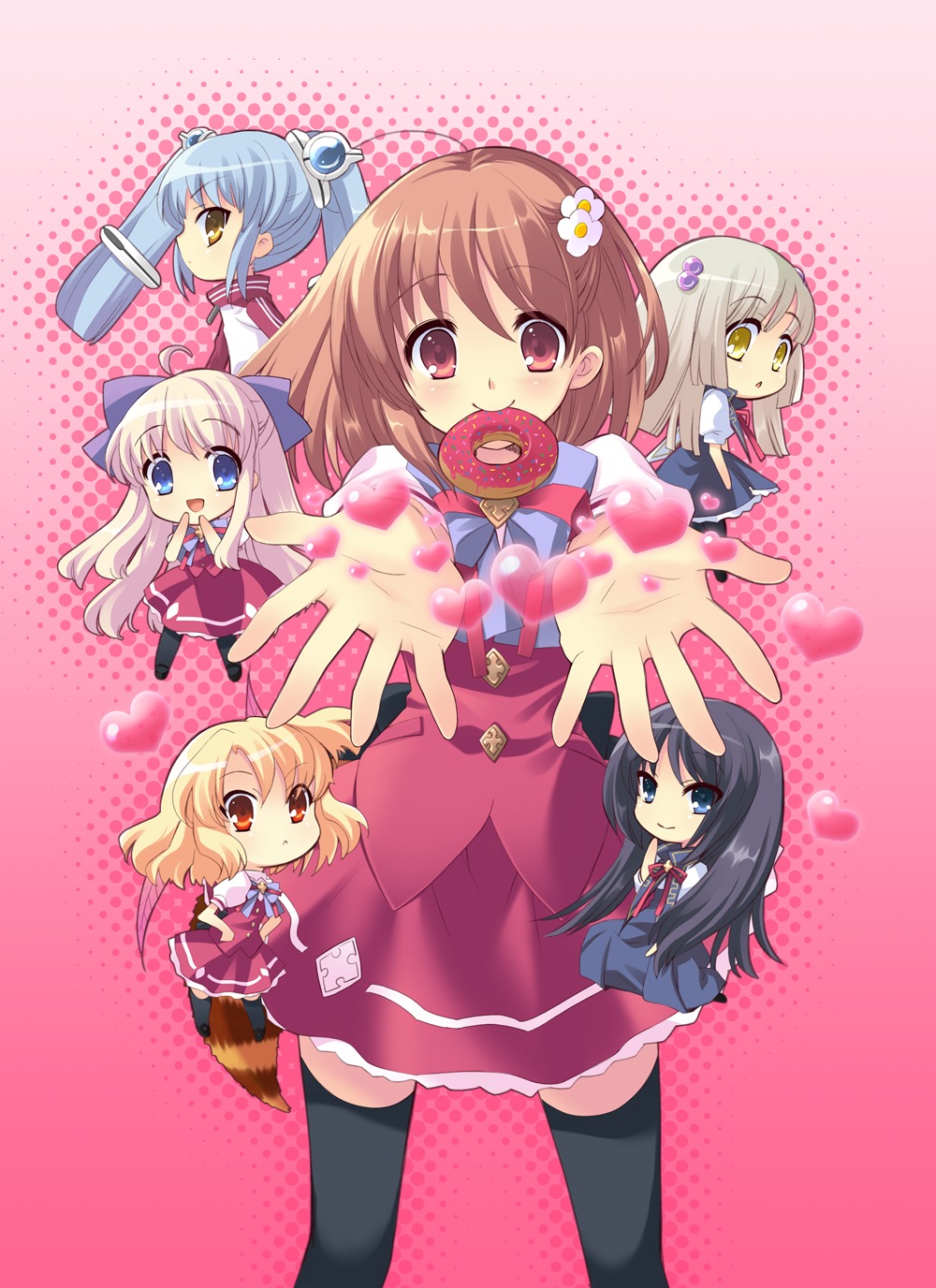 flyable_heart, inaba_yui, ito_noizi, kujou_kururi, minase_sakurako, seifuku, shirasagi_mayuri, sumeragi_amane