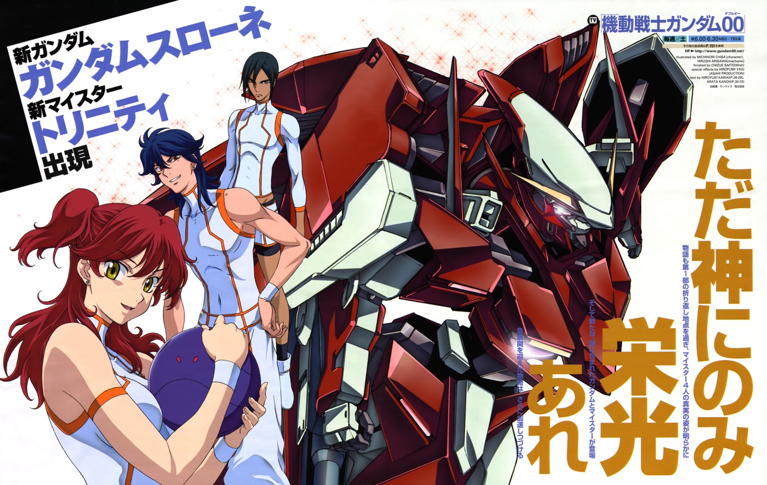 arisawa_hiroshi, chiba_michinori, gundam, gundam_00, gundam_throne_drei, haro, johann_trinity, mecha