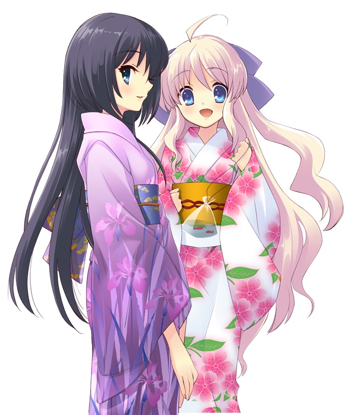flyable_heart, ito_noizi, minase_sakurako, shirasagi_mayuri, yukata