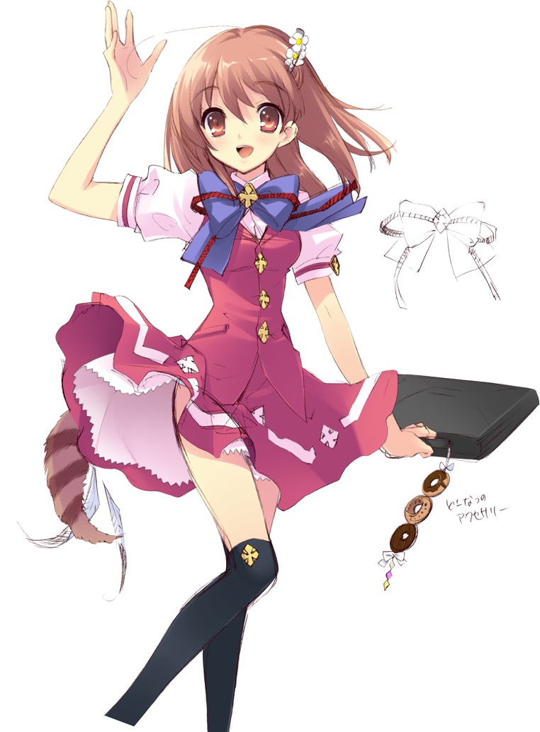 flyable_heart, inaba_yui, ito_noizi, seifuku, sketch, thighhighs