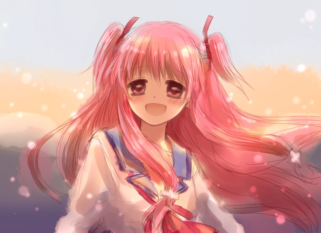 angel_beats!, samako, seifuku, yoshioka_yui