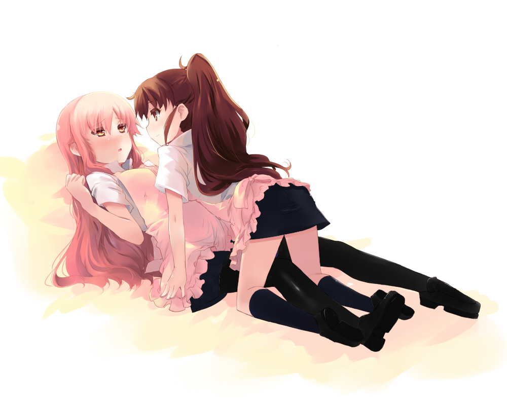 newhonpo, pantyhose, takanashi_souta, taneshima_poplar, trap, waitress, working!!