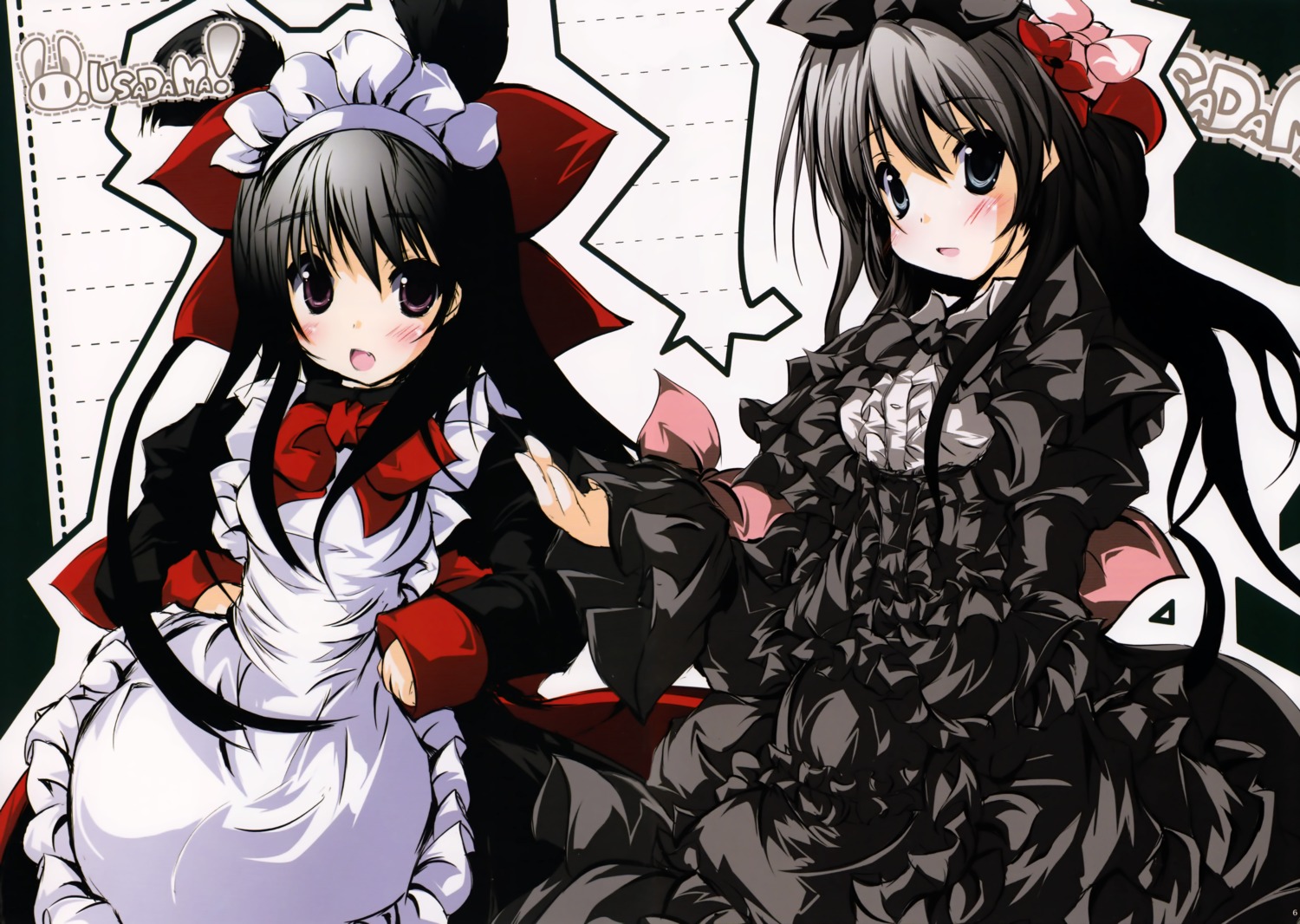 dress, gothic_lolita, lolita_fashion, maid, shinkichi., usadama