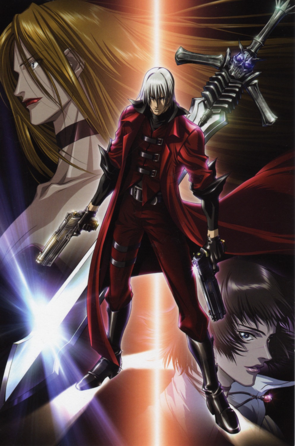 dante, devil_may_cry, gun, lady, sword, trish