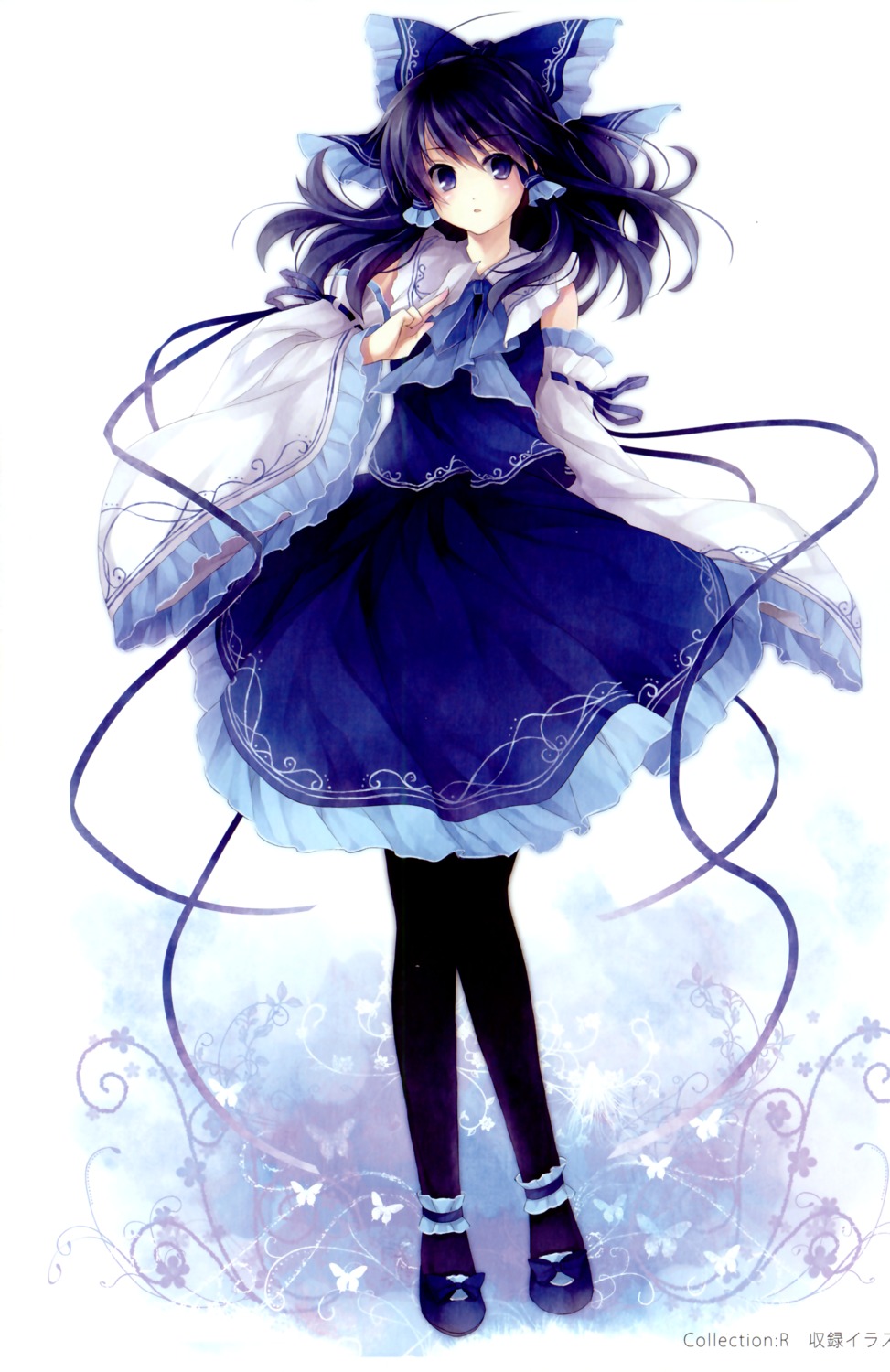 hagiwara_rin, hakurei_reimu, pantyhose, touhou, vita_(circle)