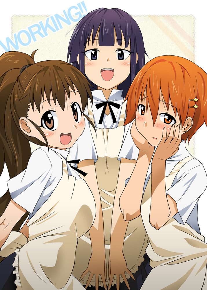 inami_mahiru, taneshima_poplar, utamaro, working!!, yamada_aoi