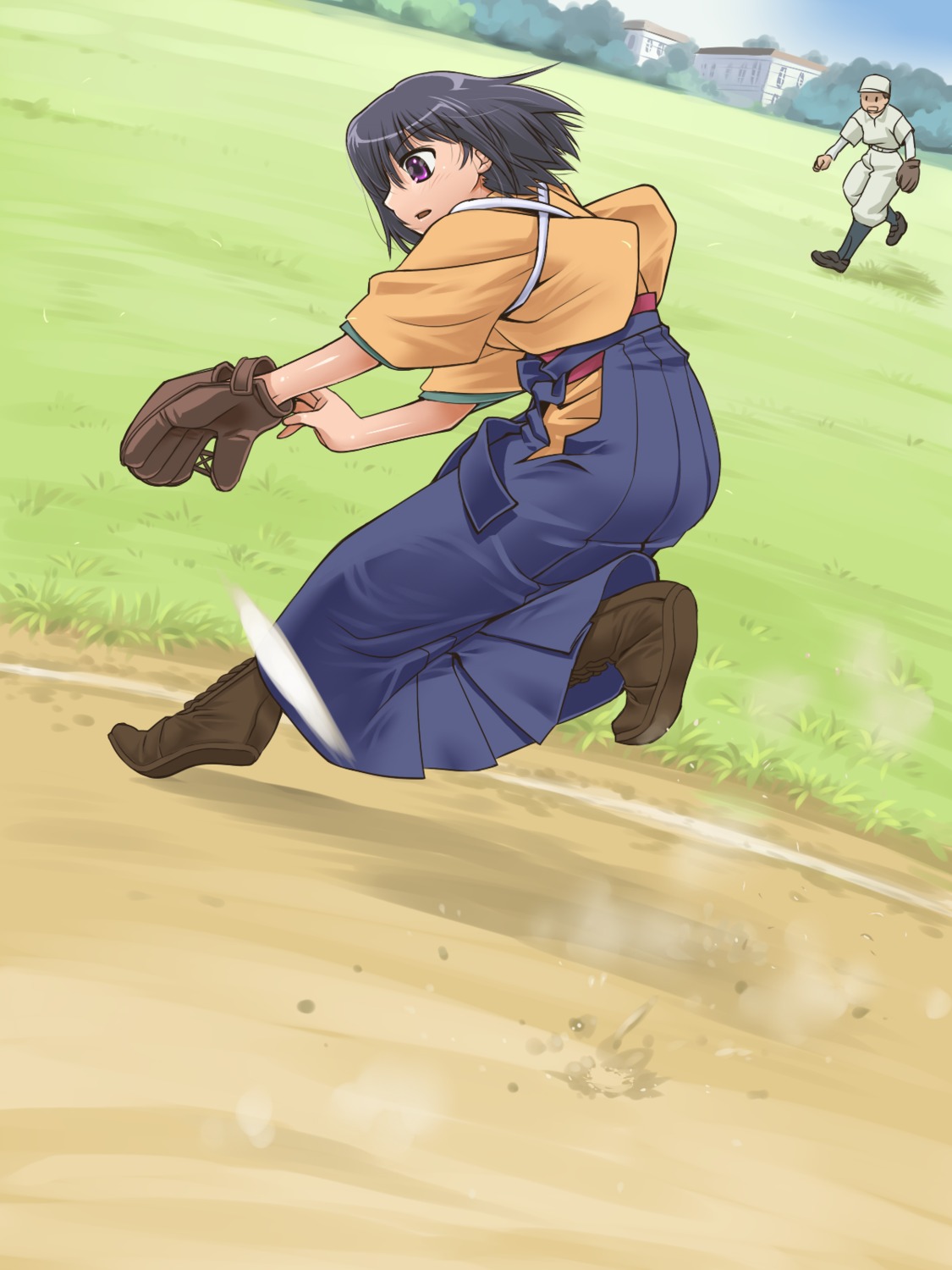 baseball, ishigaki_tamaki, r-ex, taishou_yakyuu_musume