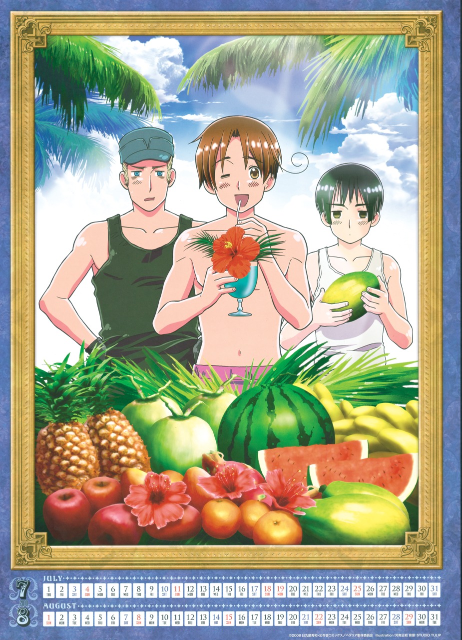 calendar, germany, hetalia_axis_powers, japan, kannan_masaaki, male, north_italy