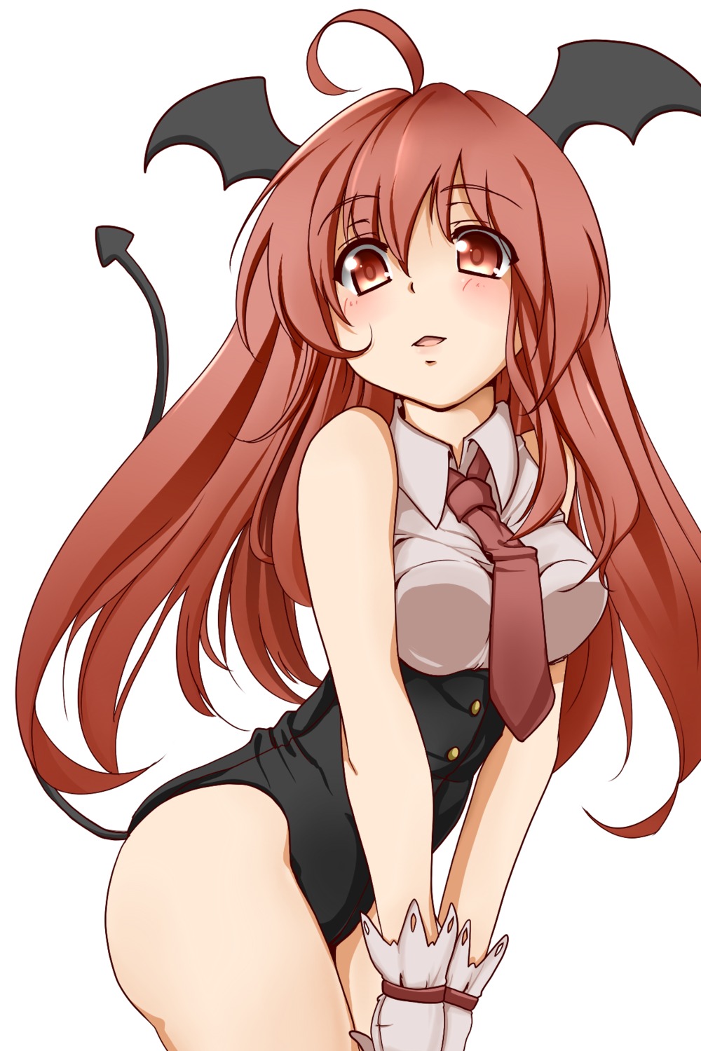kamo_(yokaze), koakuma, leotard, tail, touhou, wings