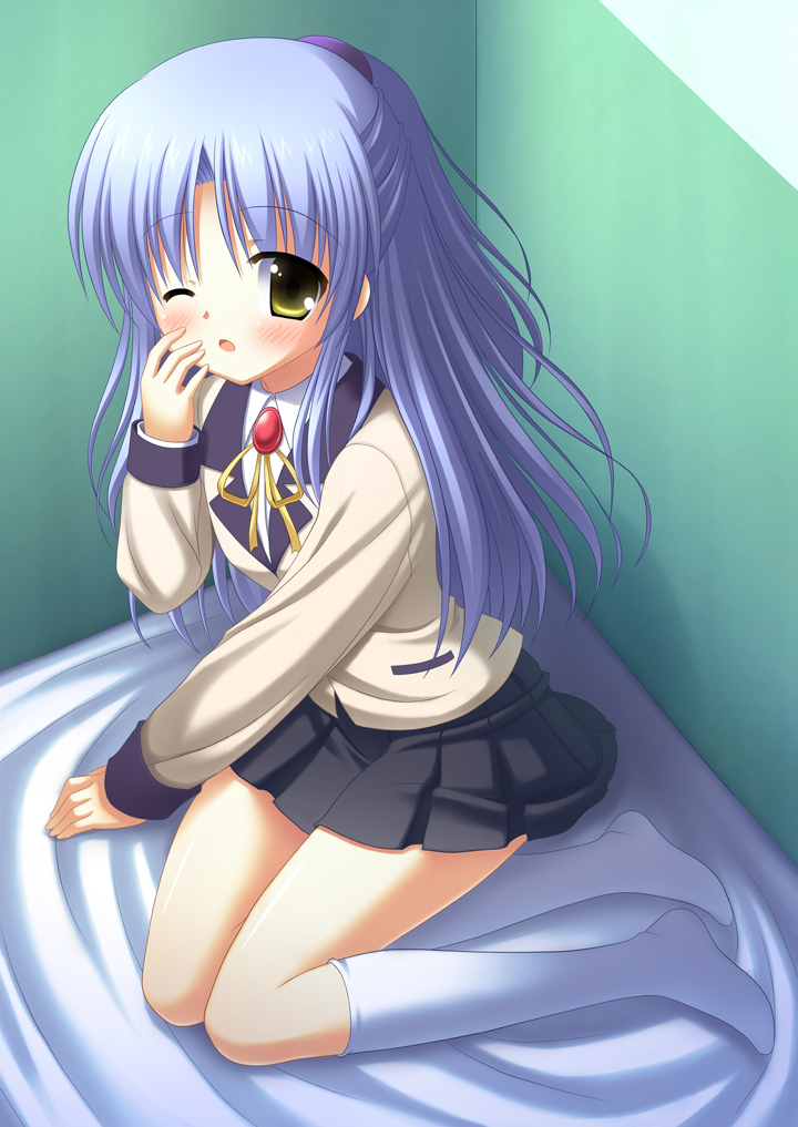 angel_beats!, hinata_keiichi, seifuku, tachibana_kanade