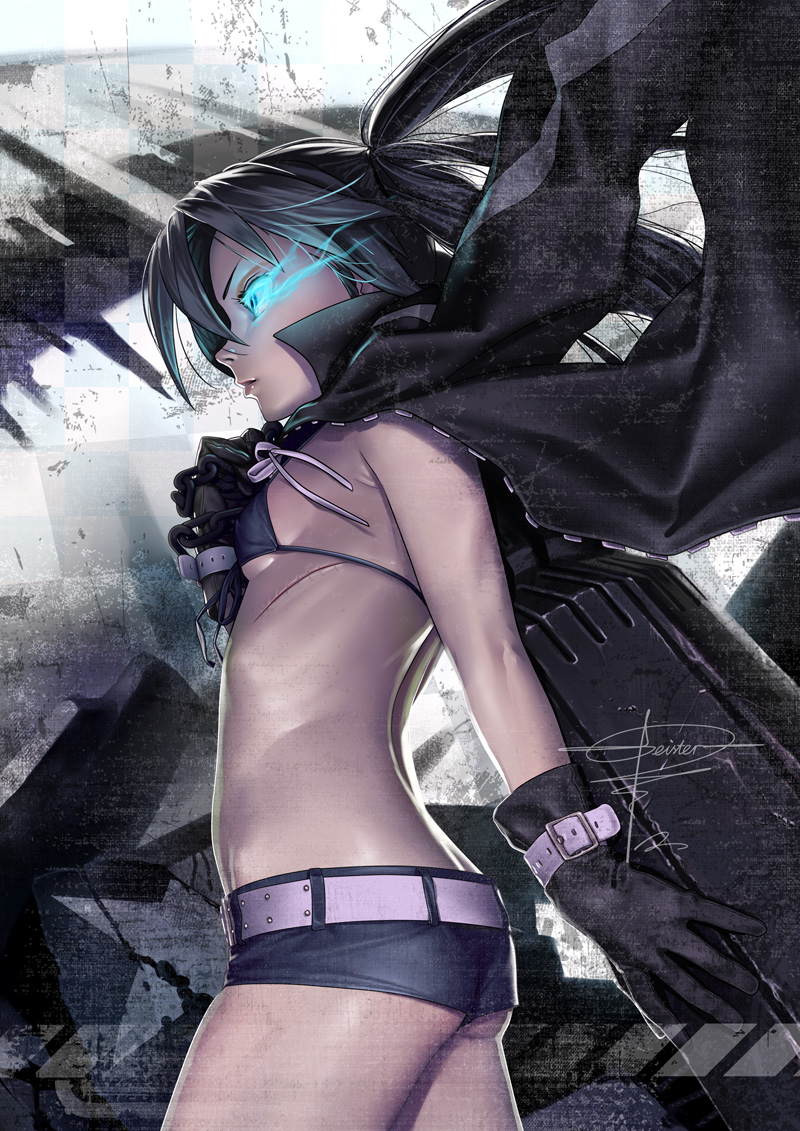 bikini_top, black_rock_shooter, black_rock_shooter_(character), geister, swimsuits, vocaloid