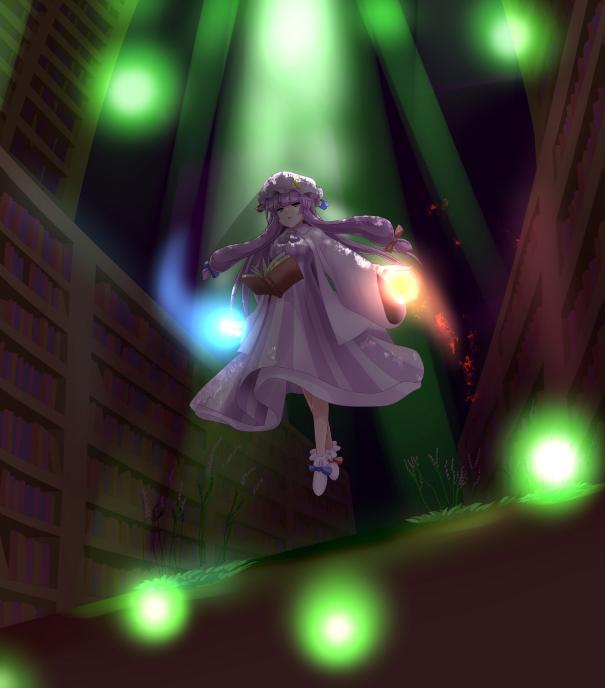 jpeg_artifacts, miki_plus, patchouli_knowledge, touhou